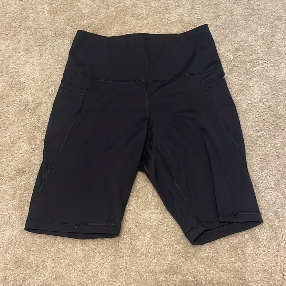 PINK LILY/DOUBLE ZERO Black Biker Shorts